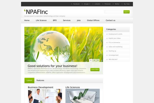 npaf.ca site used Theme1185