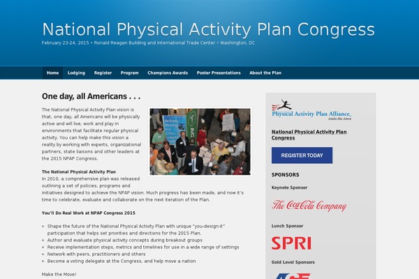 npapcongress2015.org site used Builder-acute-blue