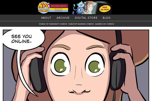 npccomic.com site used Comicpress Child