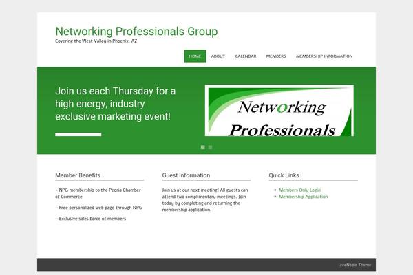 zeeNoble theme site design template sample