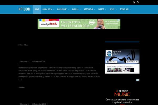 Site using FitVids for WordPress plugin