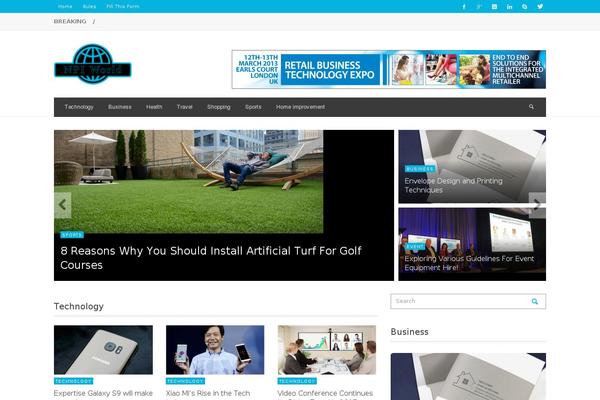 NEUE theme site design template sample