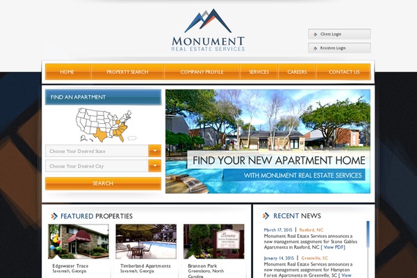 Newport theme site design template sample