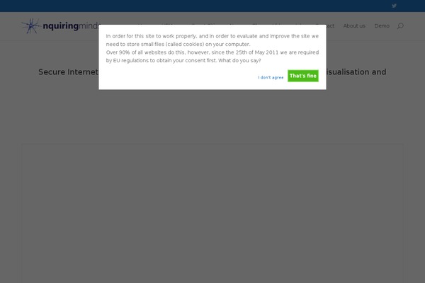 Site using Cookie-warning plugin