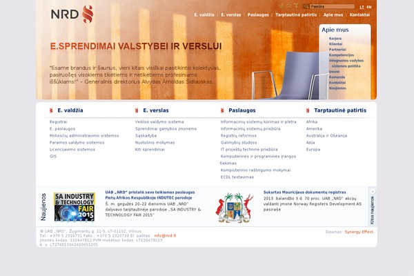 Site using CMS Navigation plugin