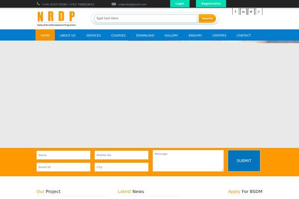 nrdpindia.org site used Webdesign