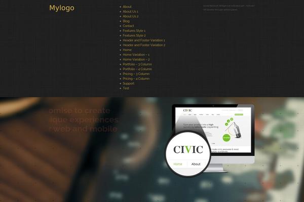 Grepfrut theme site design template sample