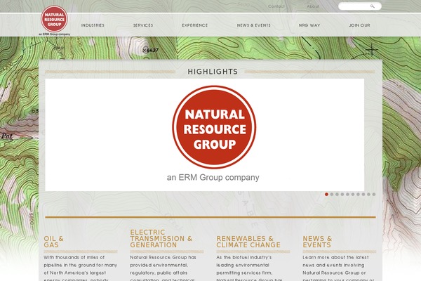 Nrg theme site design template sample