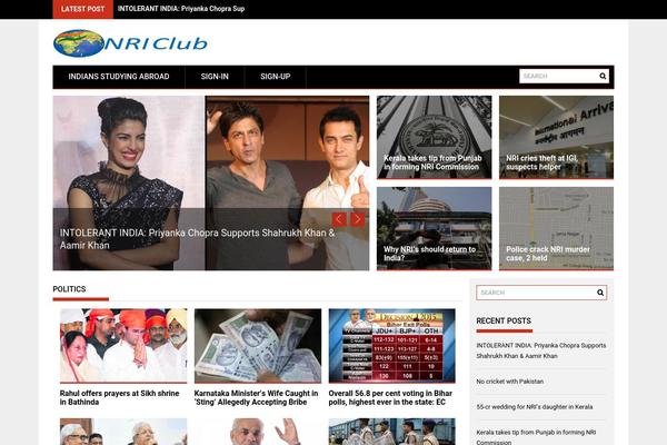 ProfitMag theme site design template sample