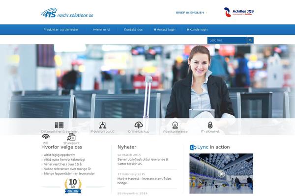 Nordic theme site design template sample