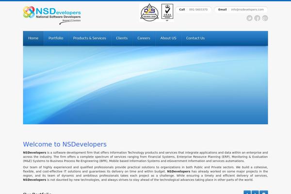 Progress theme site design template sample