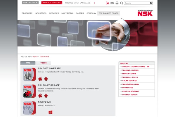 nskmultimedia.com site used Nsk