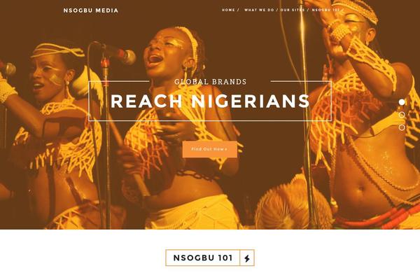 Haven theme site design template sample
