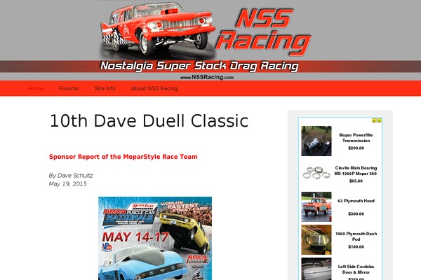 Site using Super RSS Reader plugin