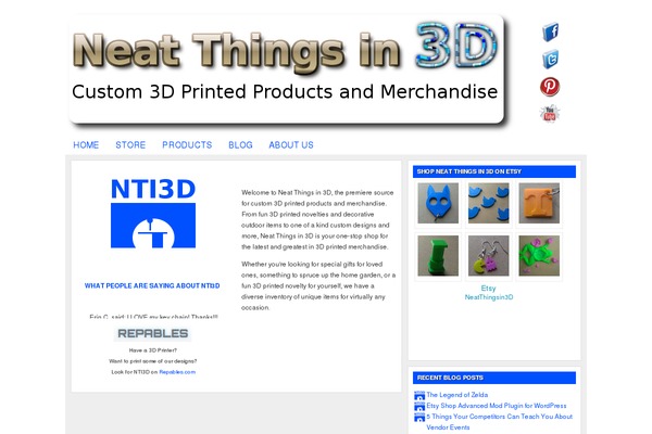Site using Etsy Shop plugin