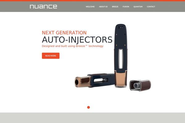 Nuance theme site design template sample