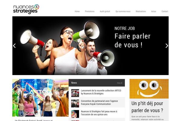 iMagPress theme site design template sample