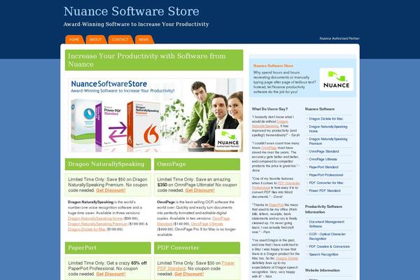 DeepBlue theme site design template sample