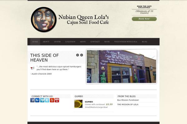 Diner theme site design template sample