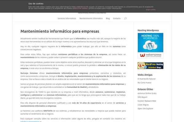 Site using Easily navigate pages on dashboard plugin