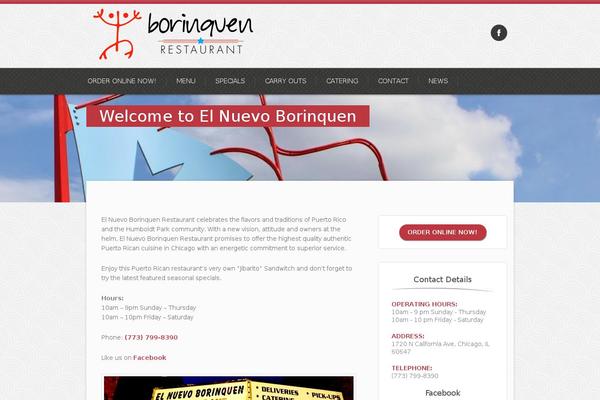 Bistro theme site design template sample