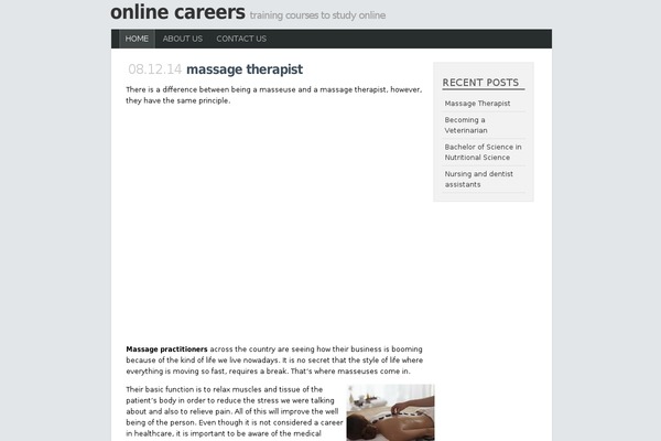 Minimal theme site design template sample
