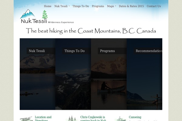 Echoes theme site design template sample