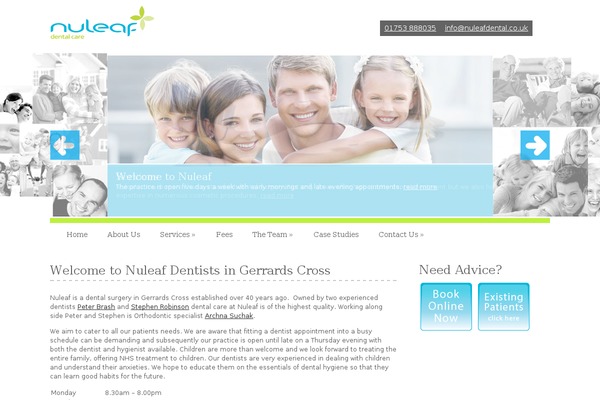 Dental theme site design template sample