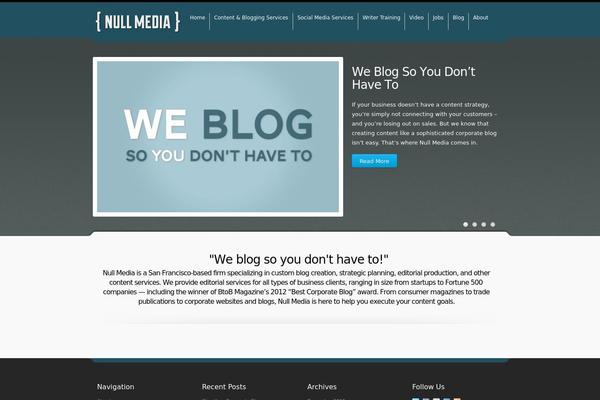 Nebula theme site design template sample