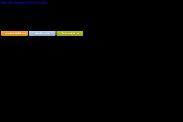 Dreamhost theme site design template sample
