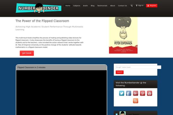Academy theme site design template sample