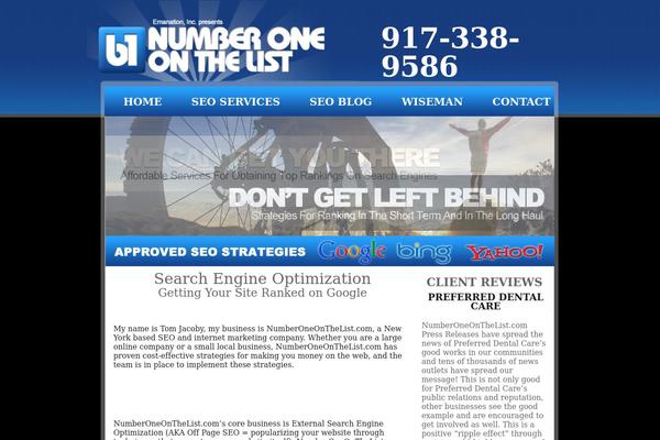 Numberone theme site design template sample