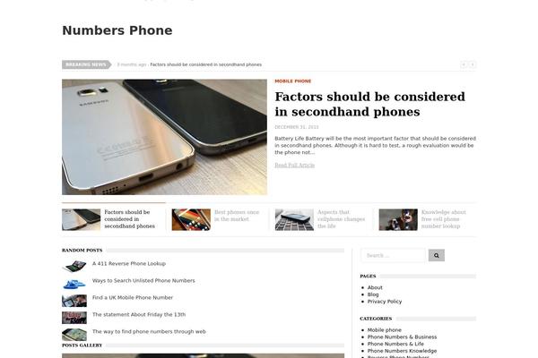 TrueNews theme site design template sample