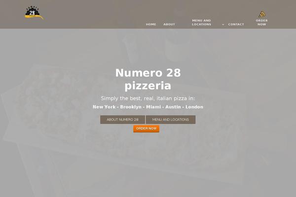 Gastro theme site design template sample