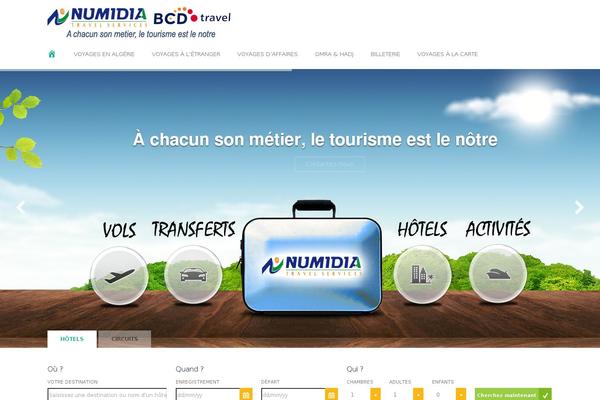 Travelo theme site design template sample
