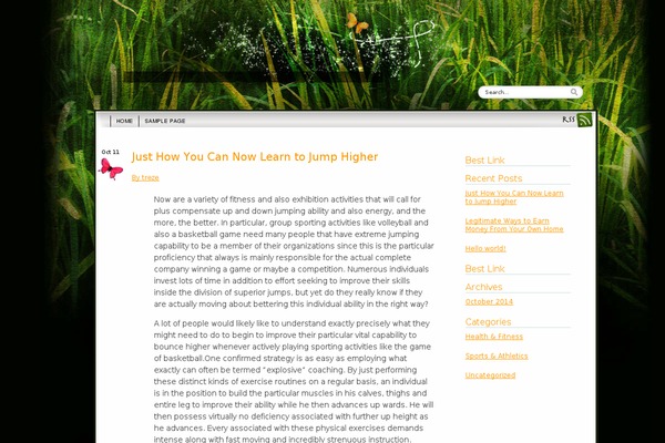 Greener Side theme site design template sample