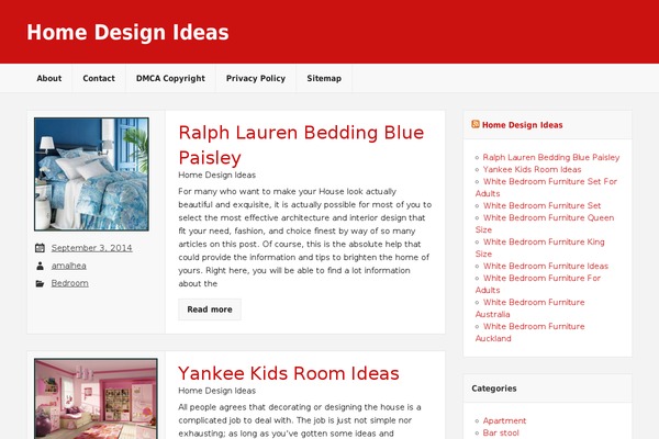 Rubine Lite theme site design template sample