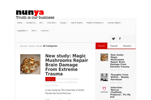 Nexus theme site design template sample