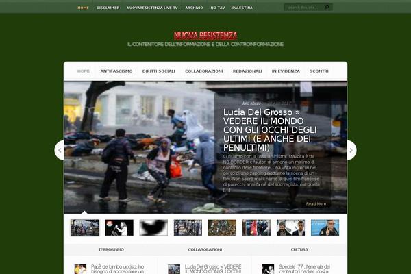 Newses theme site design template sample