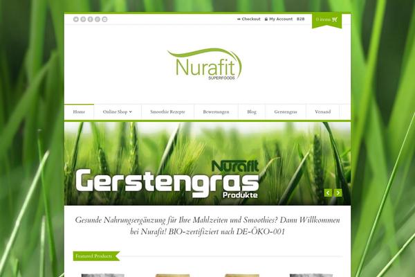 Organic Shop theme site design template sample