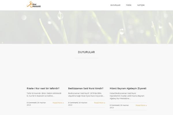Nebula theme site design template sample