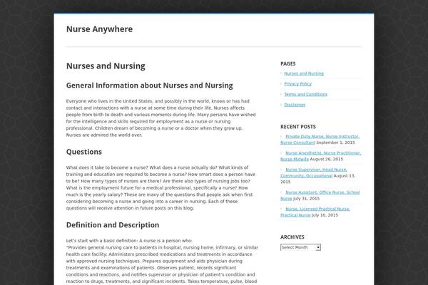 nurseanywhere.com site used Enterprise Lite