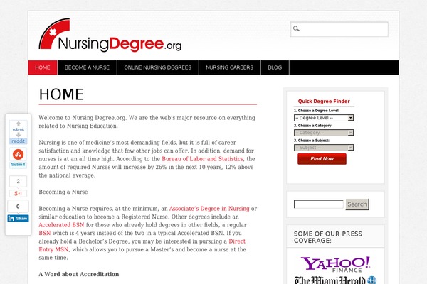 nursingdegree.org site used Diginews