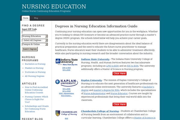 nursingeducation.net site used Blue-sky