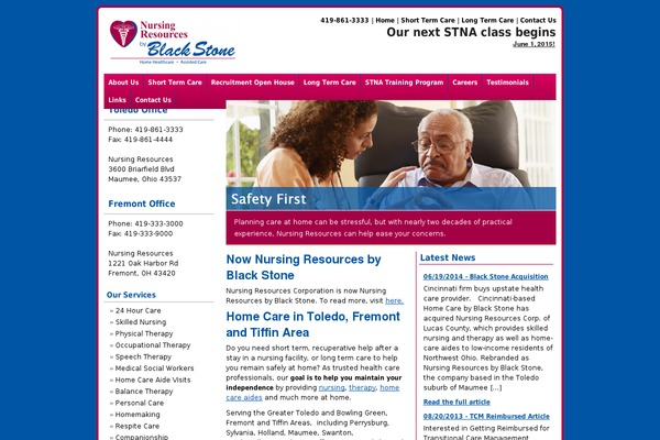 Blackstone theme site design template sample