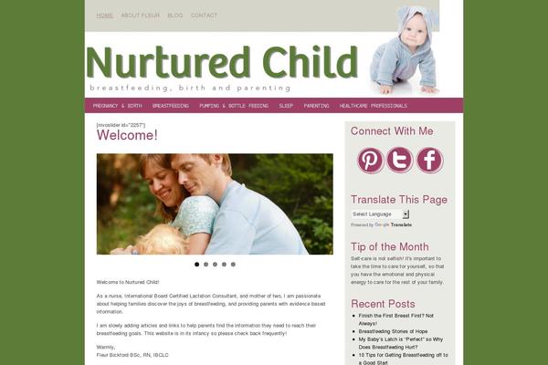 Lifestyle theme site design template sample