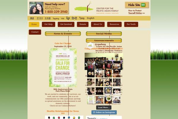 nurturingchange.org site used Cpaf