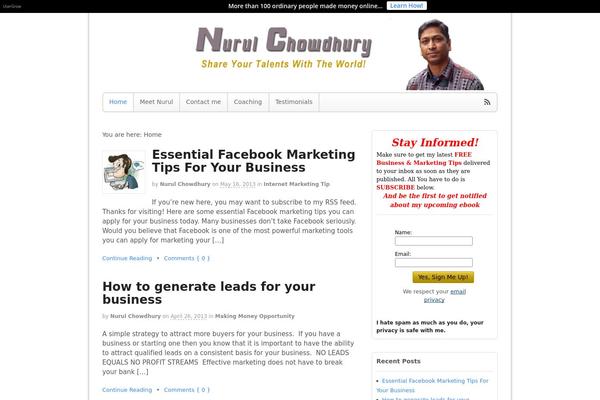 Canvas theme site design template sample