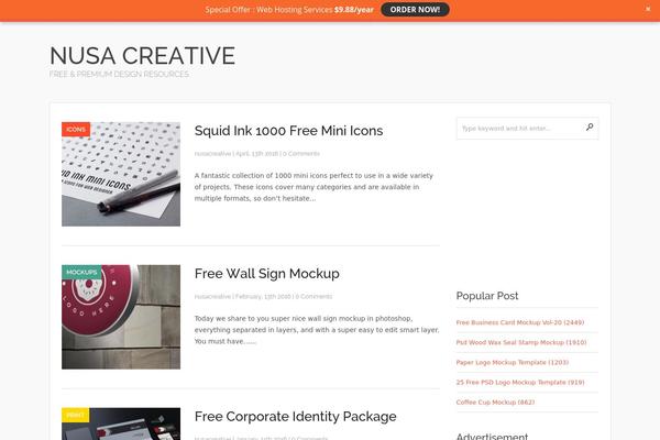 Codilight theme site design template sample