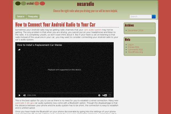 Orchid theme site design template sample